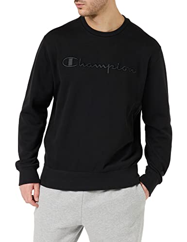 Champion Herren Rochester 1919 Logo Crewneck Sweatshirt, Schwarz, M von Champion