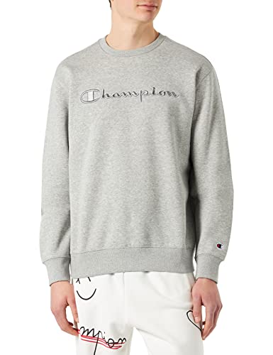 Champion Herren Rochester 1919 Logo Fleece Crewneck Sweatshirt, Grau meliert (Nogm), S von Champion