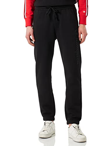 Champion Herren Rochester 1919 Logo Fleece Elastic Cuff Trainingshose, Schwarz, L von Champion