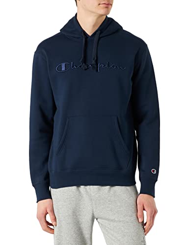 Champion Herren Rochester 1919 Logo Fleece Kapuzenpullover, Marineblau (Eco-Future), M von Champion