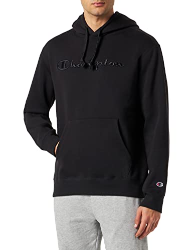 Champion Herren Rochester 1919 Logo Fleece Kapuzenpullover, Schwarz, M von Champion