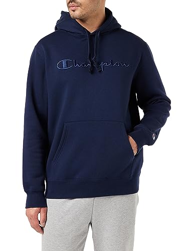 Champion Herren Rochester 1919 Logo-Heavy Powerblend Fleece Kapuzenpullover, Blu Notte, XL Champion Herren Rochester 1919 Logo-Heavy Powerblend Fleece Kapuzenpullover, Blu Notte, XL von Champion