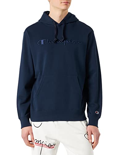 Champion Herren Rochester 1919 Logo Kapuzenpullover, Marineblau (Eco-Future), S von Champion