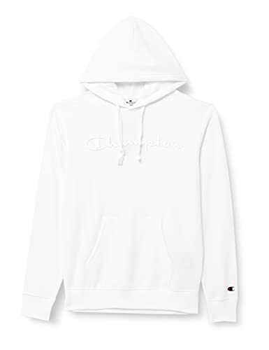 Champion Herren Rochester 1919 Logo Kapuzenpullover, Weiß, S von Champion