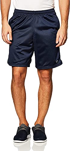 Champion Herren Shorts Lange Netz-shorts mit Taschen, Navy, XL von Champion