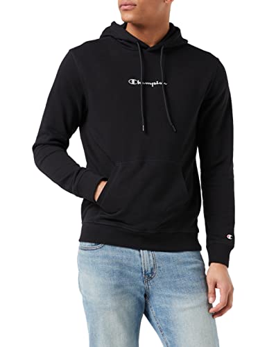 Champion Herren Soft Fluo Kapuzenpullover, Schwarz, S von Champion
