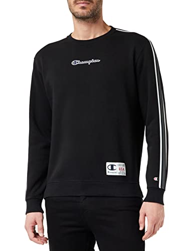 Champion Herren Sport Tech Crewneck Kapuzenpullover, Schwarz, L von Champion