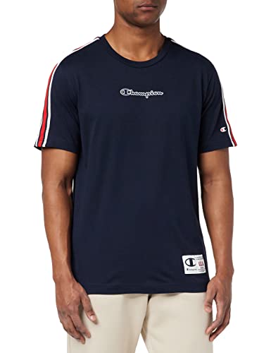 Champion Herren Sport Tech S-S T-Shirt, Marineblau, S von Champion