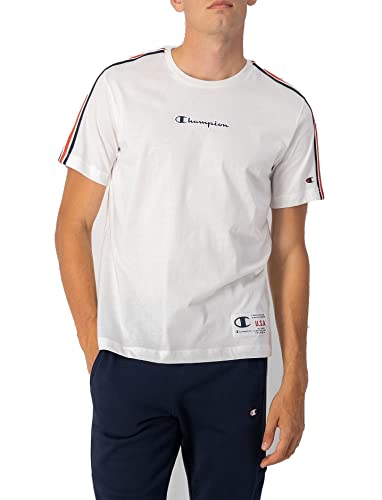 Champion Herren Sport Tech S-S T-Shirt, Weiß, S von Champion