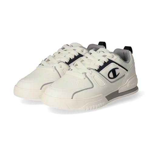 Champion Herren Sportschuhe/Low Sneaker 3 Point Weiß Textil-Synthetik-Mix, Größe:46, Farbauswahl:weiß von Champion