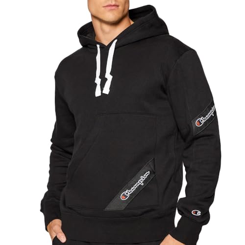 Champion Herren Sweat Ã Capuche Noir Homme 216549 Sweatshirt, Schwarz, S von Champion