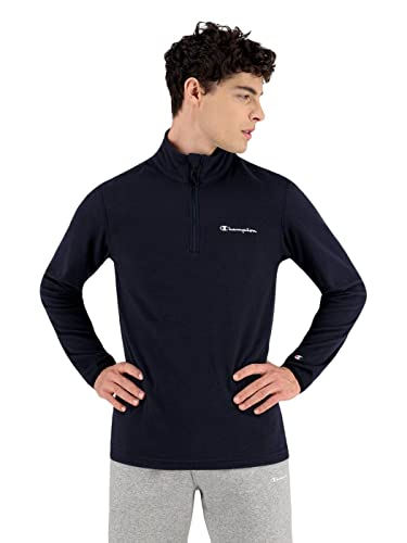 Champion Herren Sweatshirt Half Zip Top 216695, Farbe:blau (NNY), Größe:M von Champion