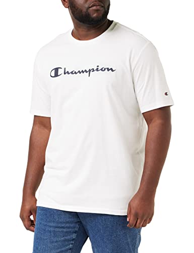 Champion Herren T-Shirt American Classics Big Logo S-s, Weiß, L von Champion