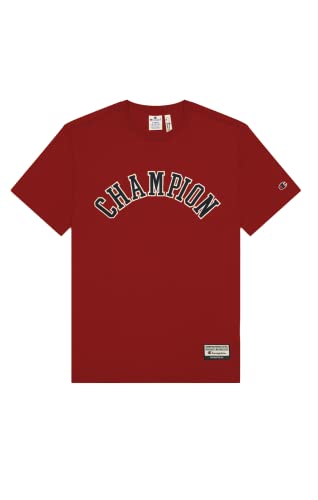 Champion Herren T-Shirt Crewneck 216575, Farbe:rot (DOX), Größe:M von Champion