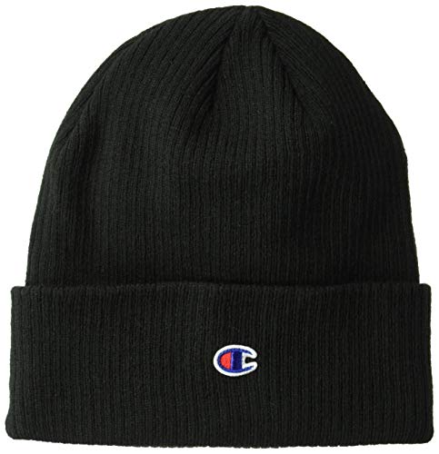 Champion Herren Winter Beanie Strickmütze, schwarz, Einheitsgröße von Champion