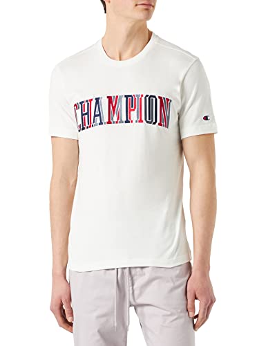 Champion Homme Rochester 1919 Bookstore Crewneck S-s T shirt, Offwhite (Bdb), M EU von Champion