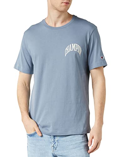 Champion Homme Rochester 1919 City Exporer Crewneck S-s T shirt, Bleu (Bur), L EU von Champion