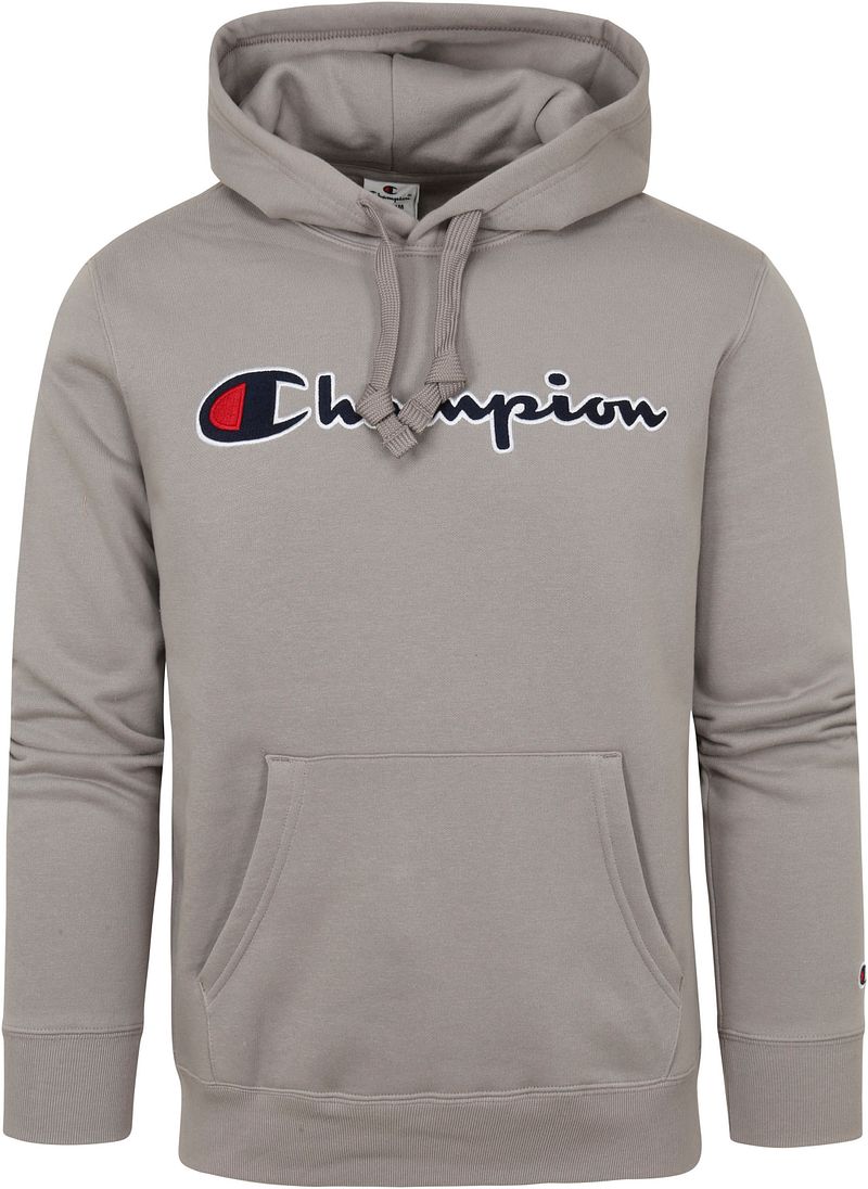 Champion Hoodie Logo Grau - Größe M von Champion