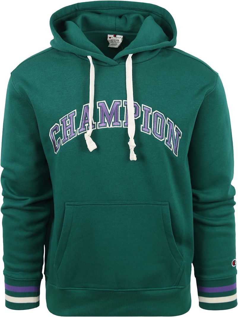 Champion Hoodie mit Logo Dunkelgrün - Größe M von Champion