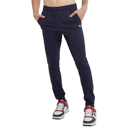 Champion Herren Jersey Jogger Trainingshose, Navy, Groß von Champion