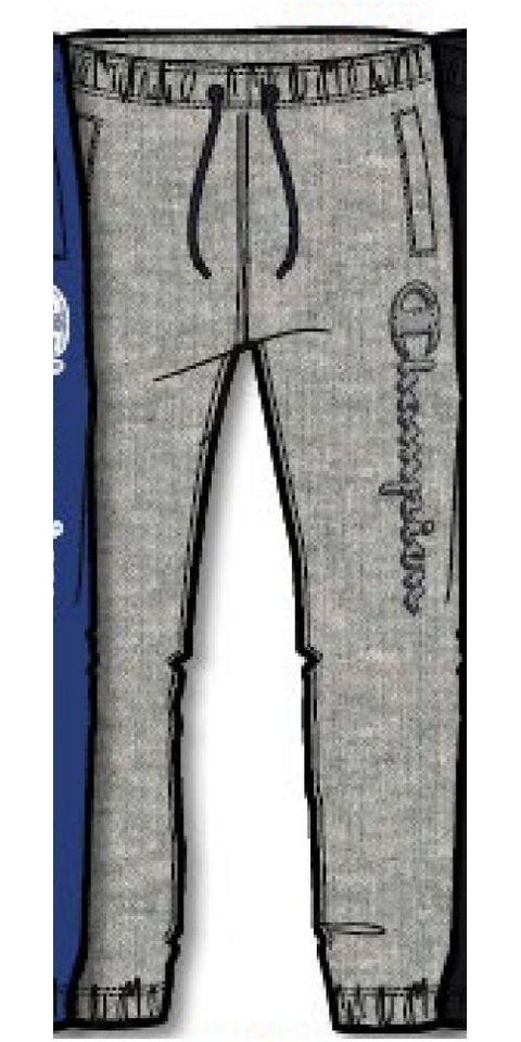 Champion Jogginghose (Baumwolle) Graphic Big Logo Print lang grau Kinder von Champion