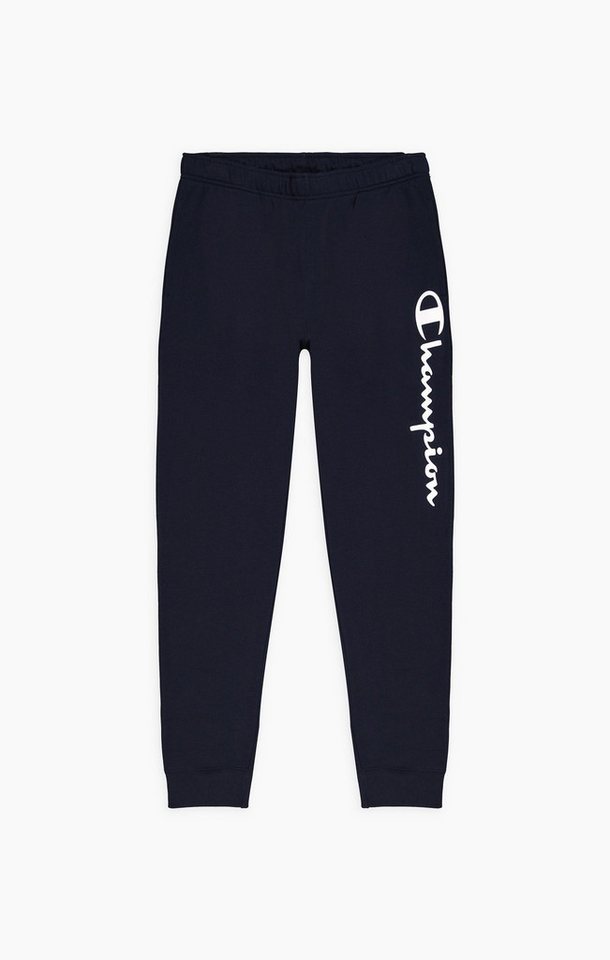 Champion Jogginghose Authentic Rib Cuff Pants aus Baumwolle lang navyblau Herren von Champion