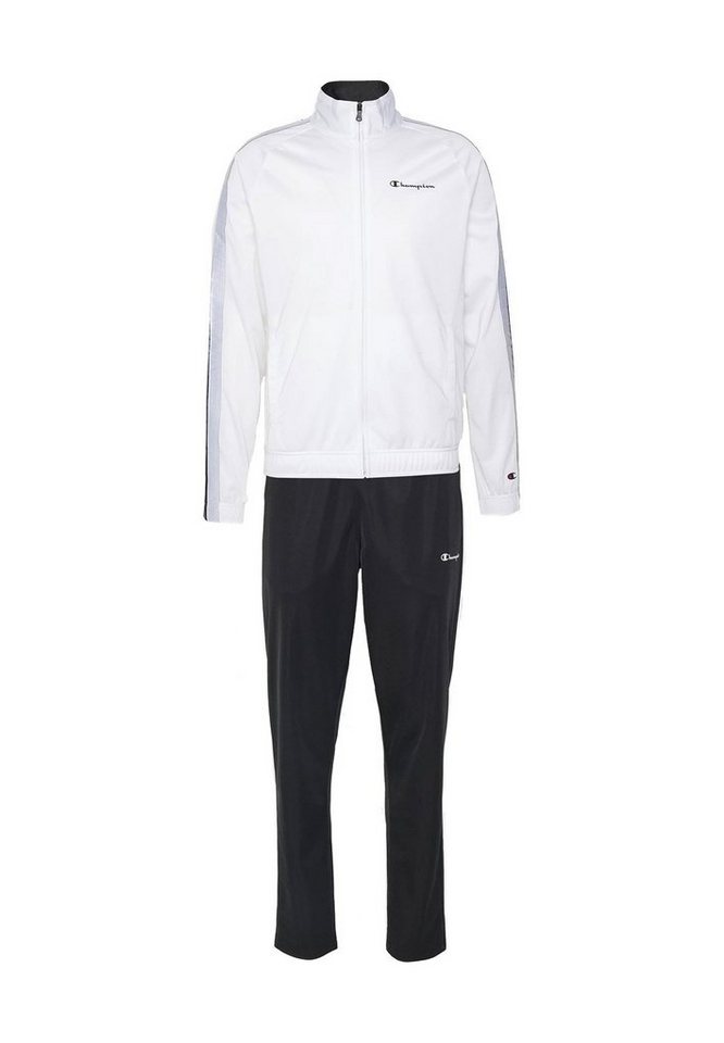 Champion Jogginghose Champion Herren Trainingsanzug 217459 WW001 WHT NBK WHT Weiß Schwarz von Champion