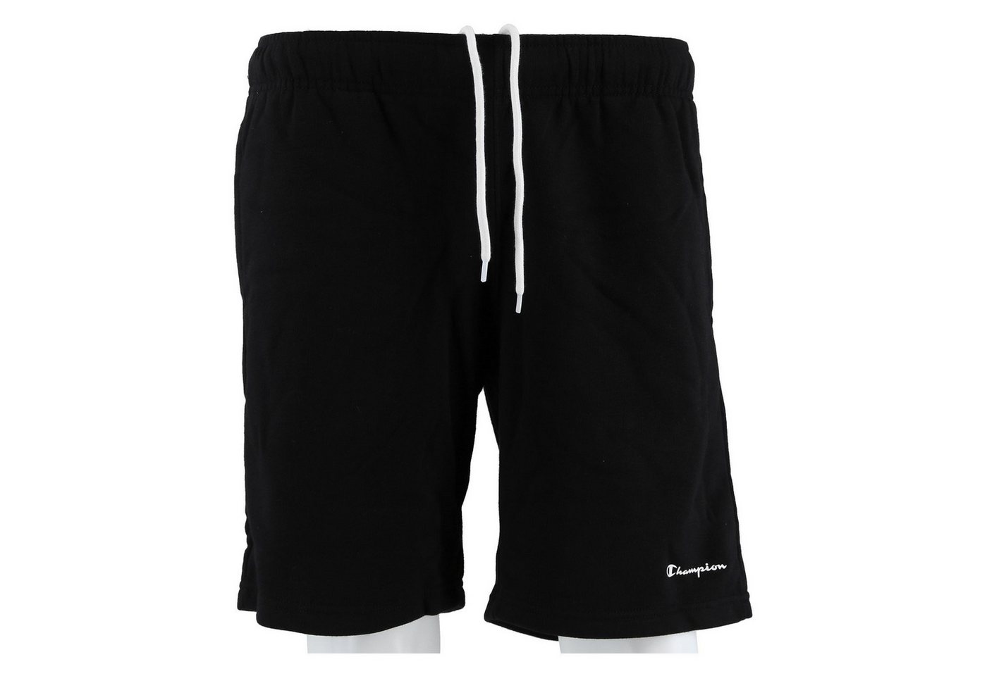 Champion Jogginghose Freizeithose Bermuda(Baumwolle) kurz Logo Schriftzug klein schwarz von Champion