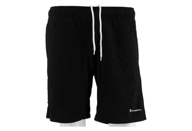 Champion Jogginghose Freizeithose Bermuda(Baumwolle) kurz Logo Schriftzug schwaz Herren von Champion