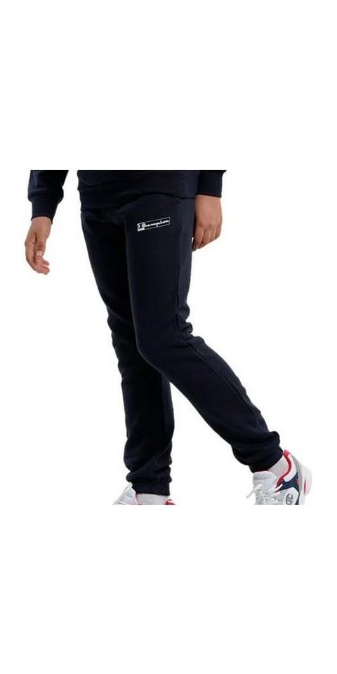 Champion Jogginghose Freizeithose Cuff Pants (Baumwolle) mit kleinem Logo navyblau Jungen von Champion