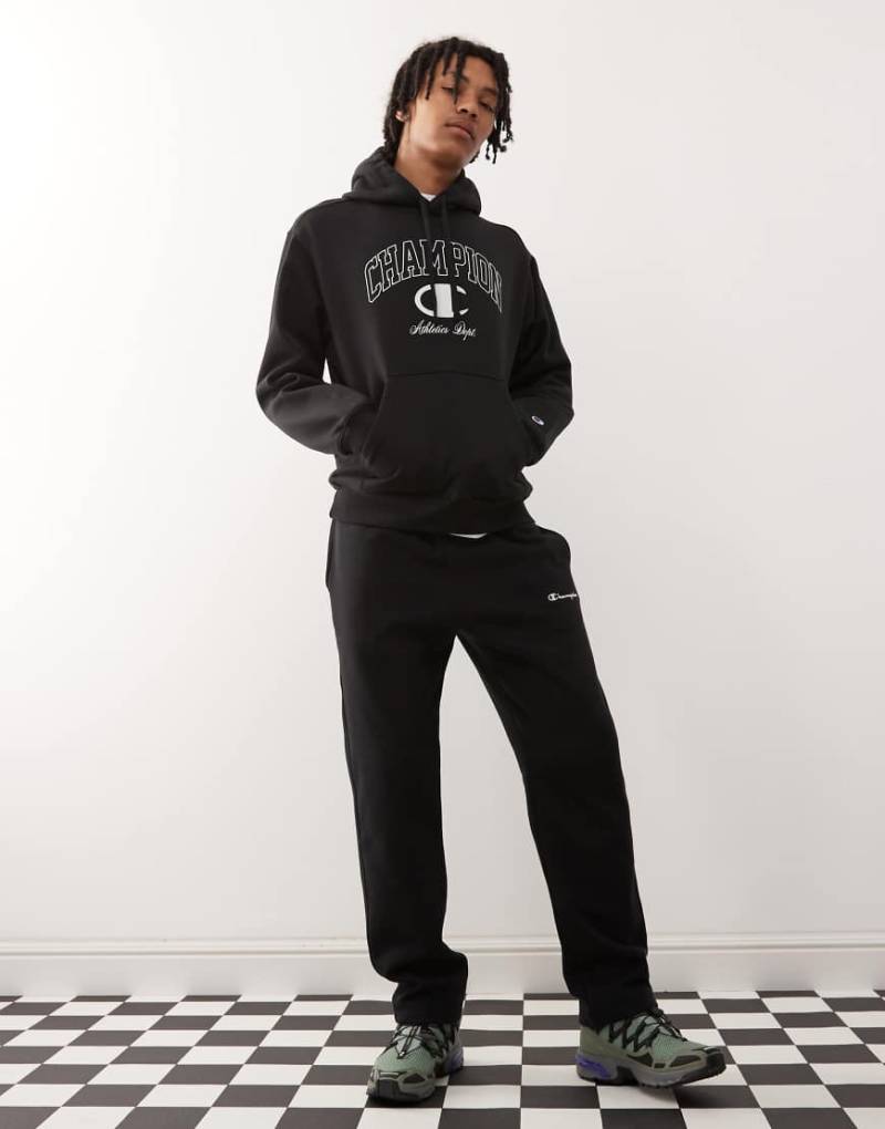 Champion - Jogginghose in Schwarz mit geradem Bein von Champion