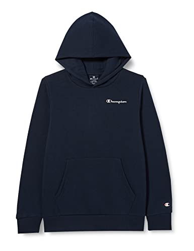 Champion Jungen American Classics-Small Script Logo Hooded Sweatshirt, Marineblau, 13-14 Jahre von Champion