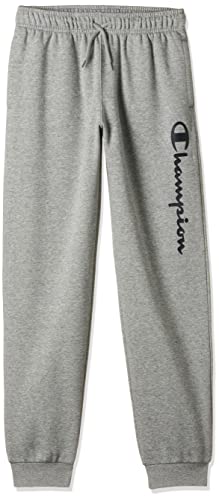 Champion Jungen Jogginghosen Legacy- Classic Logo Rib Cuff, Helles Heather Grey, 15-16 Jahre von Champion