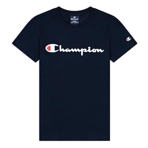 Champion Jungen Legacy American Classics B-S-s Crewneck T-Shirt, Marineblau, 13-14 Jahre von Champion