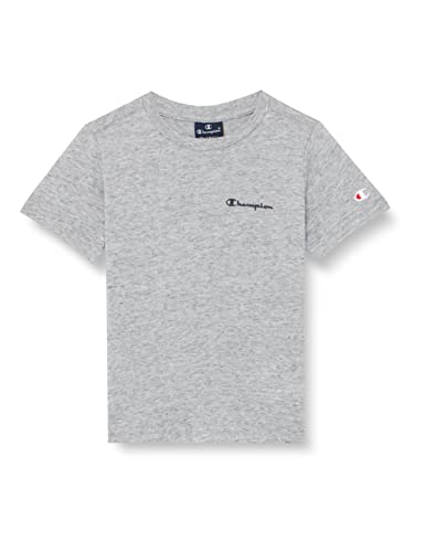 Champion Jungen Legacy American Classics Small Logo S/S T-Shirt, Grau, 5-6 Jahre von Champion