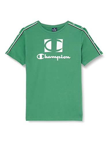 Champion Jungen Legacy American Tape Graphic S/S T-Shirt, Grün Patina, 9-10 Jahre von Champion