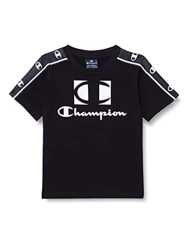 Champion Jungen Legacy American Tape-Graphic S/S T-Shirt, Schwarz, 3-4 Jahre von Champion