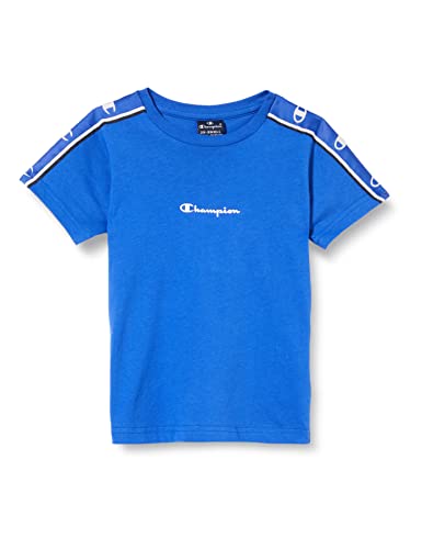 Champion Jungen Legacy American Tape Small Logo S/S T-Shirt, Kobaltblau, 3-4 Jahre von Champion