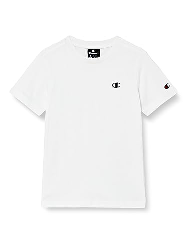 Champion Jungen Legacy Basics B-S-s Crewneck T-Shirt, Weiß, 11-12 Jahre von Champion