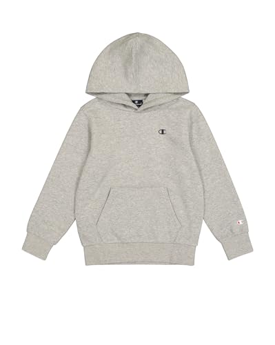 Champion Jungen Legacy Basics B-Ultralight Powerblend Fleece Kapuzenpullover, Helles Heather Grey, 13-14 Jahre von Champion