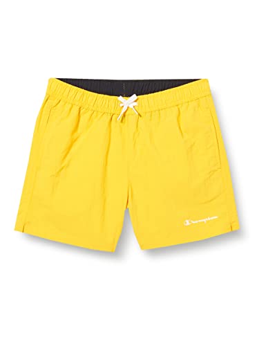 Champion Jungen Legacy Beachshorts-AC Small Logo Badehose, Gelb, 13-14 Jahre von Champion