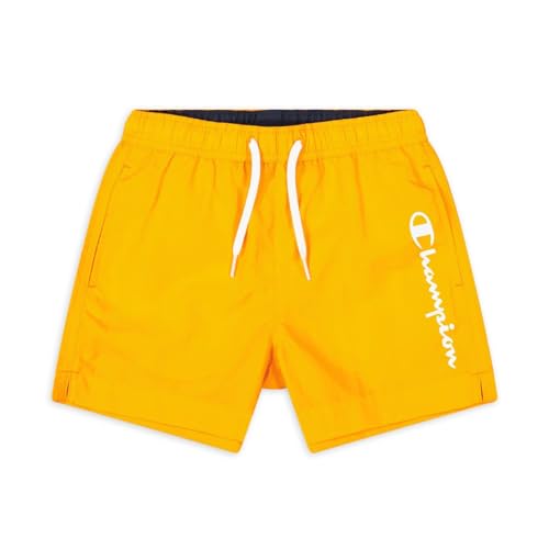 Champion Jungen Legacy Beachshorts Ac Logo Badehose, Orange, 5-6 Jahre von Champion