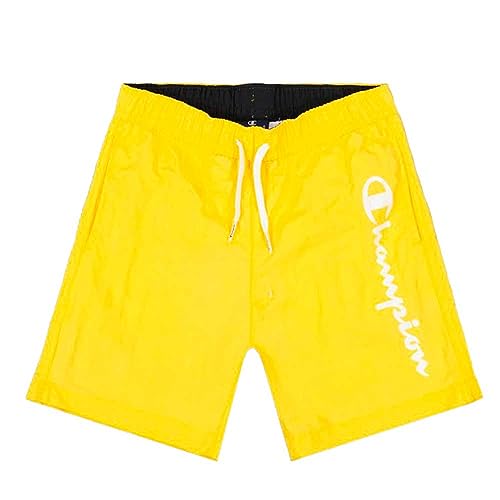 Champion Jungen Legacy Beachshorts Ac Logo Badehose, gelb, 13-14 Jahre von Champion