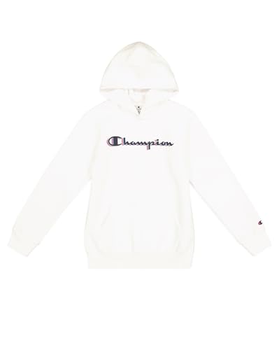 Champion Jungen Legacy Boy-Big Logo Hoodie Kapuzenpullover, Weiß (Ww001), 15-16 Jahre von Champion