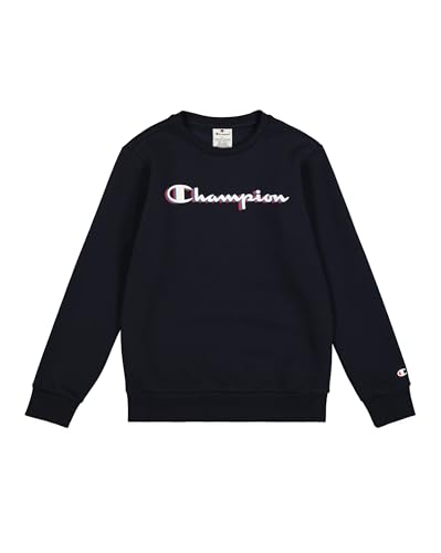 Champion Jungen Legacy Boy-Big Logo Sweatshirt, Blue (Bs501), 9-10 Jahre von Champion