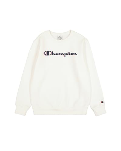Champion Jungen Legacy Boy-Big Logo Sweatshirt, Weiß (Ww001), 15-16 Jahre von Champion