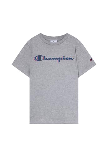 Champion Jungen Legacy Boy-Big Logo T-Shirt, Grey (Em006), 7-8 Jahre von Champion