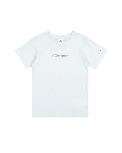 Champion Jungen Legacy Boy - Graphic Crewneck T-Shirt with Large Logo T-Shirt, Blue (BS187), von Champion