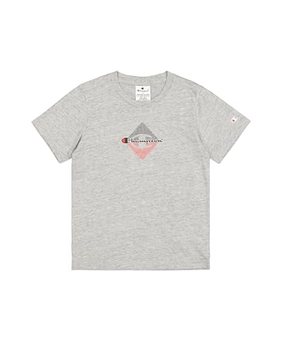 Champion Jungen Legacy Boy - Graphic Crewneck T-Shirt with Large Print T-Shirt, Grey (EM021), von Champion