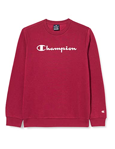 Champion Jungen Legacy- Classic Logo Crewneck Pullover, Bordeaux, 10 Jahre von Champion
